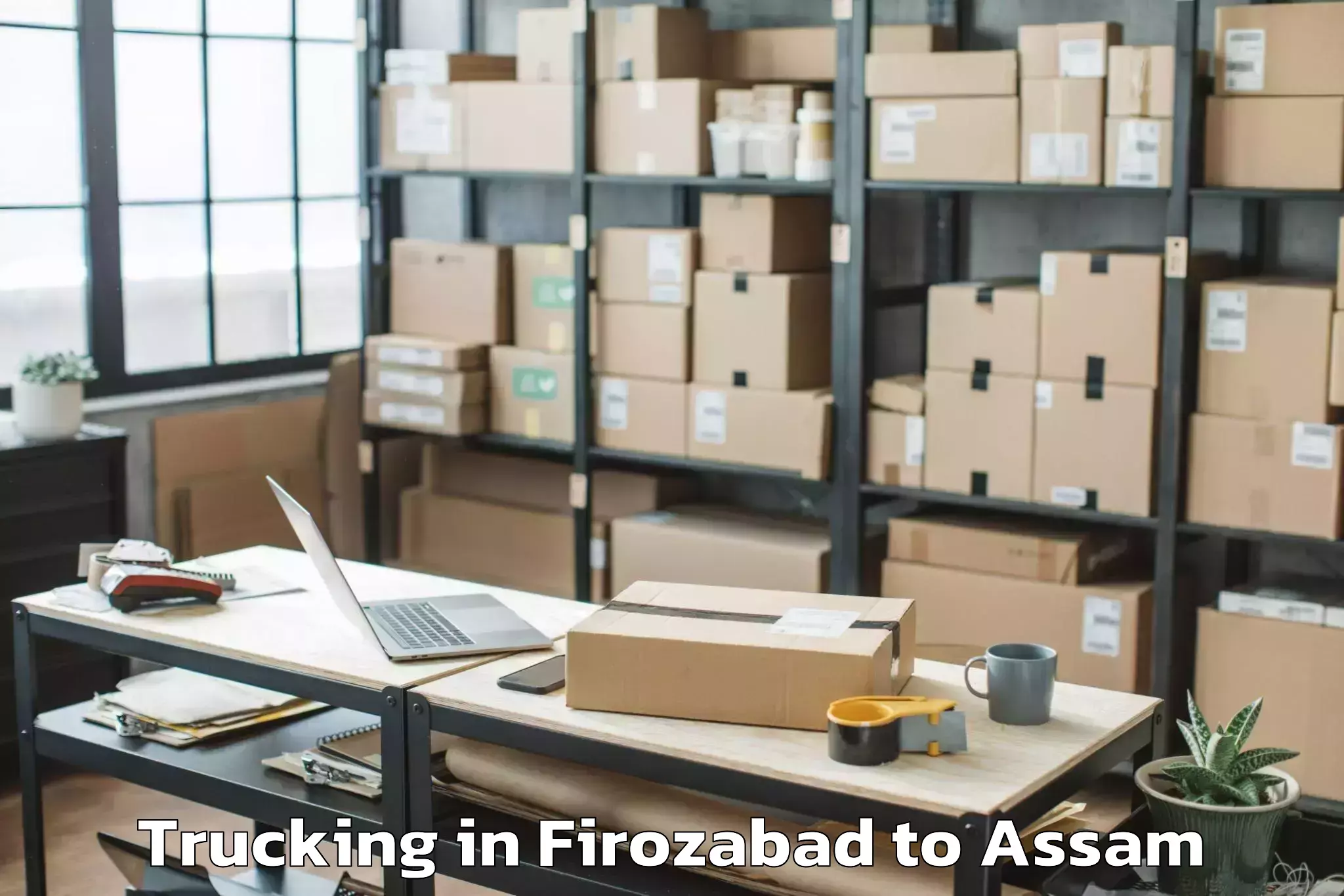 Top Firozabad to Chabua Trucking Available